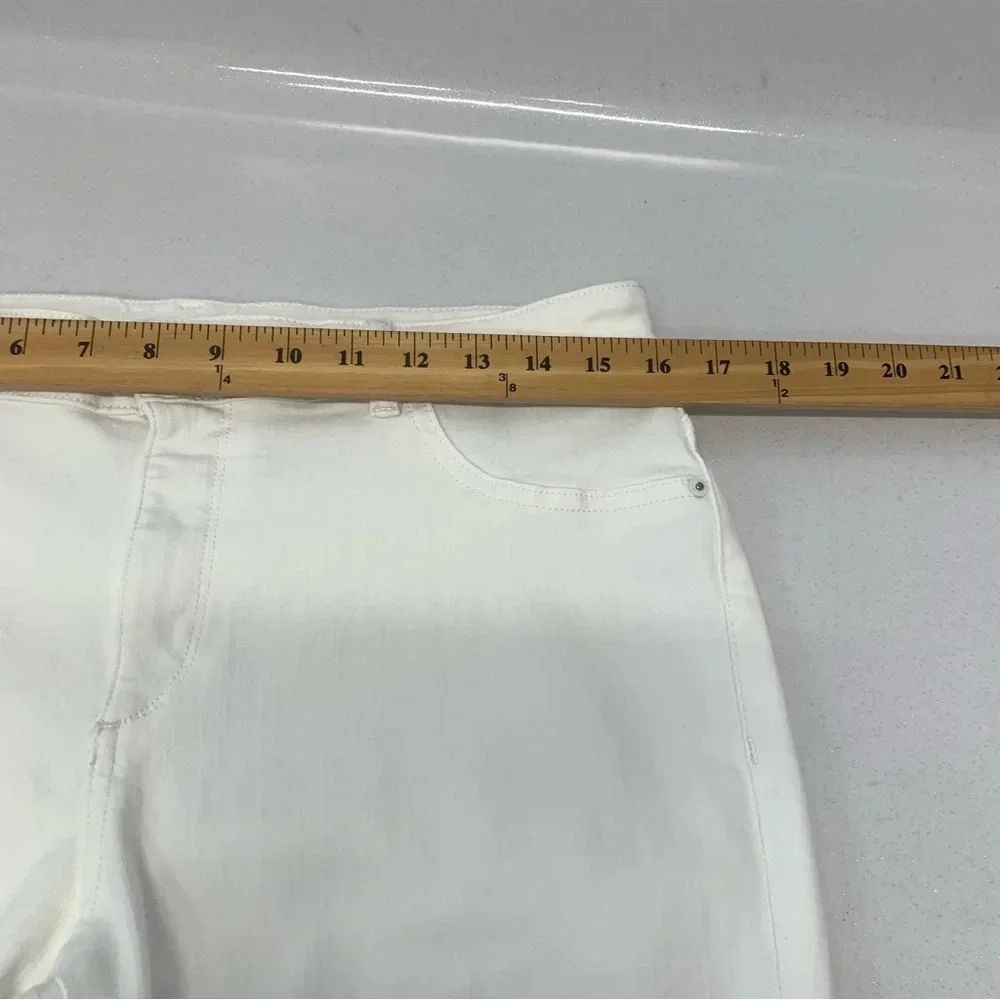 DL1961 Jeans Woman 32‎ White Mara Straight Ankle Instasculpt Stretch Pockets